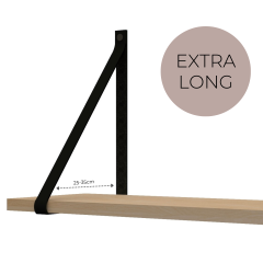 Regalträger aus Leder | extra lang