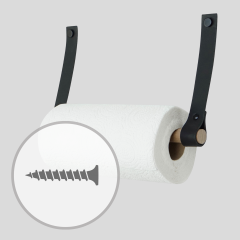 Küchenrollenhalter aus Leder