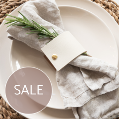 Leder-Serviettenringe 'Luxe' - Pro Stück