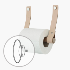 Toilettenpapierhalter aus Leder | mit Saugnapf
