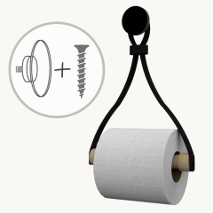 Toilettenpapierhalter aus Leder 'Triangle'